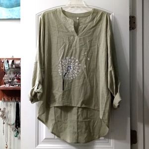 Long Sleeve Boho Blouse
